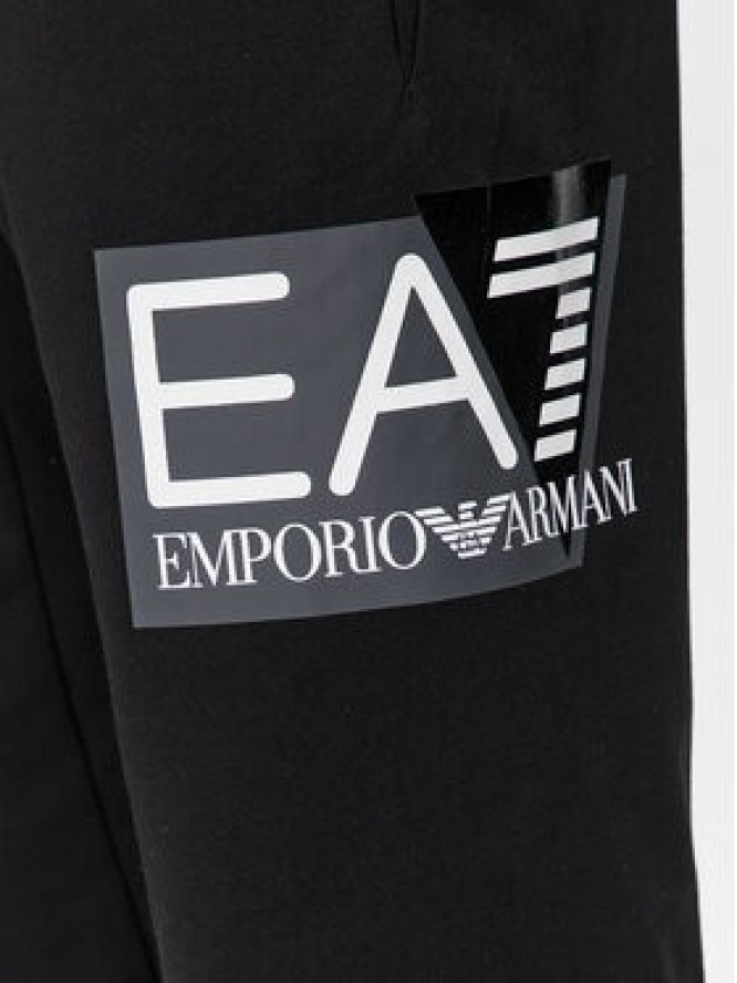 EA7 Emporio Armani Spodnie dresowe 3DPP73 PJ05Z 1200 Czarny Regular Fit