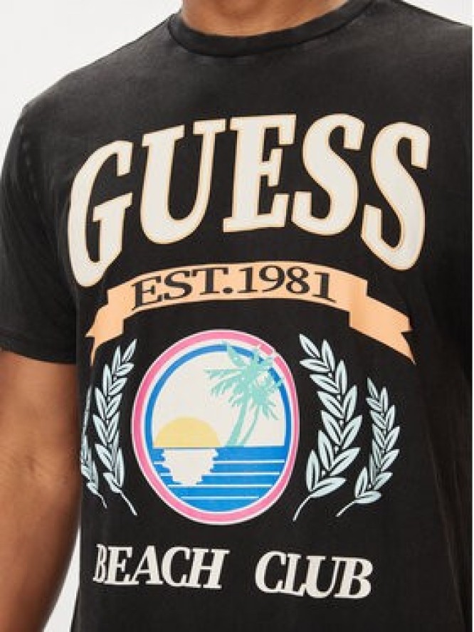 Guess T-Shirt M4GI57 K9RM1 Czarny Regular Fit