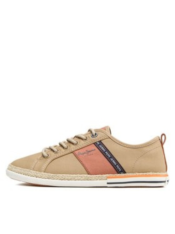 Pepe Jeans Espadryle Maoui Tape Sunset PMS30916 Brązowy