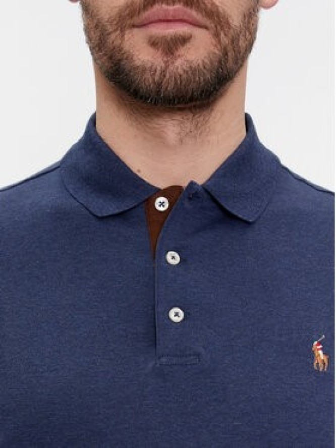 Polo Ralph Lauren Polo 710671785010 Granatowy Custom Slim Fit