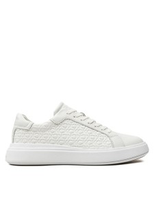 Calvin Klein Sneakersy Low Top Lace Up Lth Mono HM0HM01498 Biały