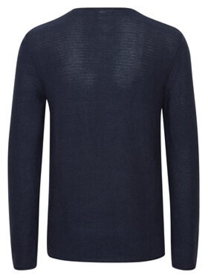 Solid Sweter 21104152 Granatowy Regular Fit