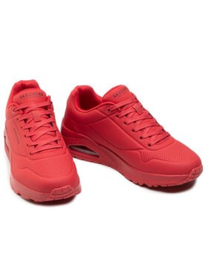 Skechers Sneakersy Uno Stand On Air 52458/RED Czerwony