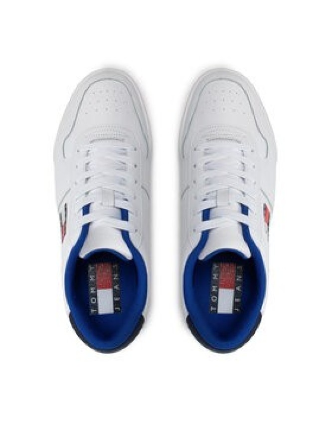 Tommy Jeans Sneakersy Retro Leather Cupsole EM0EM01068 Biały