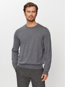 Boss Sweter Botto-L 50476364 Szary Regular Fit