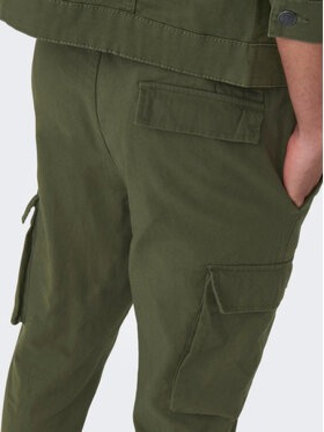 Only & Sons Spodnie materiałowe 22024998 Zielony Tapered Fit