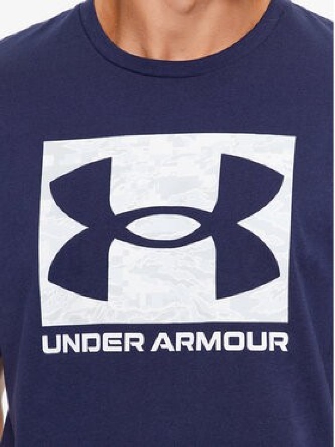 Under Armour T-Shirt Ua Abc Camo Boxed Logo Ss 1361673 Granatowy Loose Fit