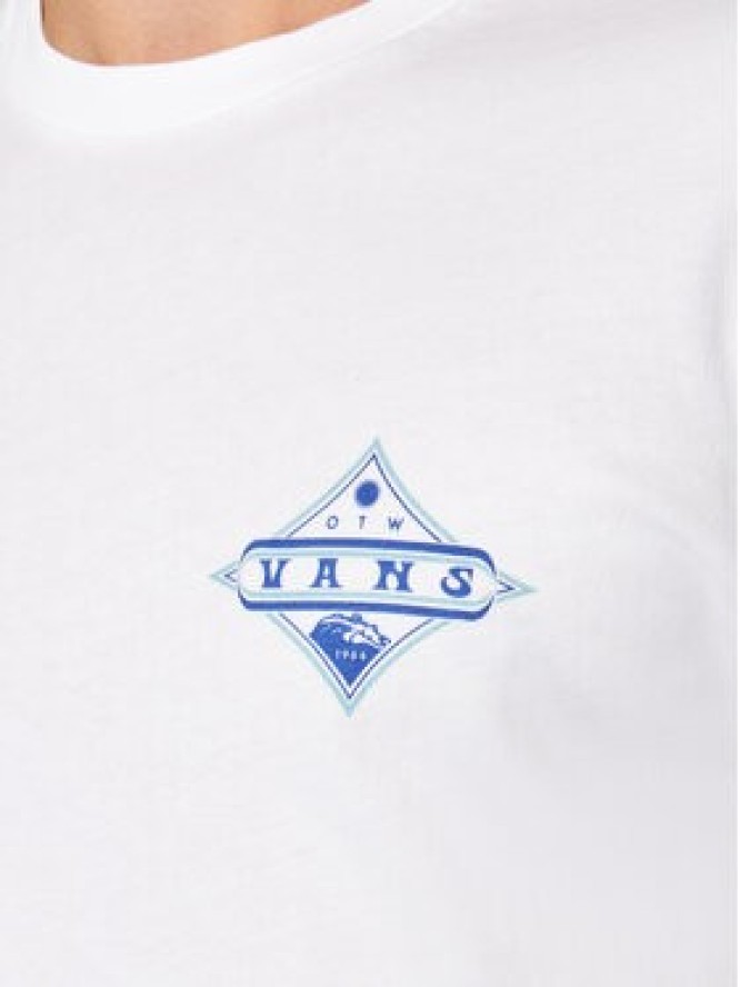 Vans T-Shirt Vintage Pointed Shaper VN0A5E7F Biały Regular Fit