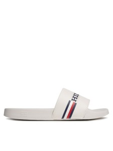 Tommy Hilfiger Klapki Corporate Flag Pool Slide FM0FM04613 Biały