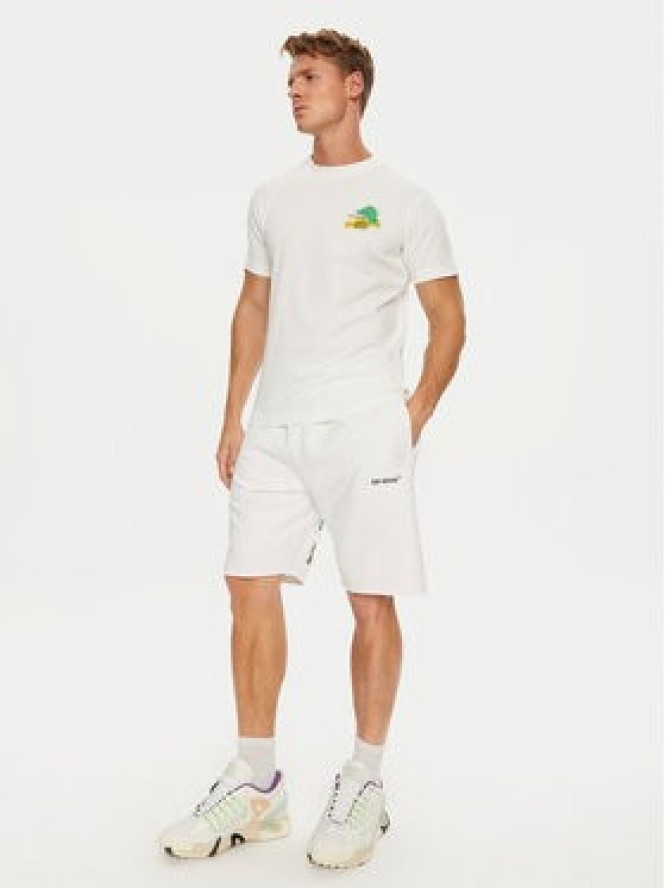 Off-White Szorty sportowe OMCI006G21FLE0010110 Biały Regular Fit