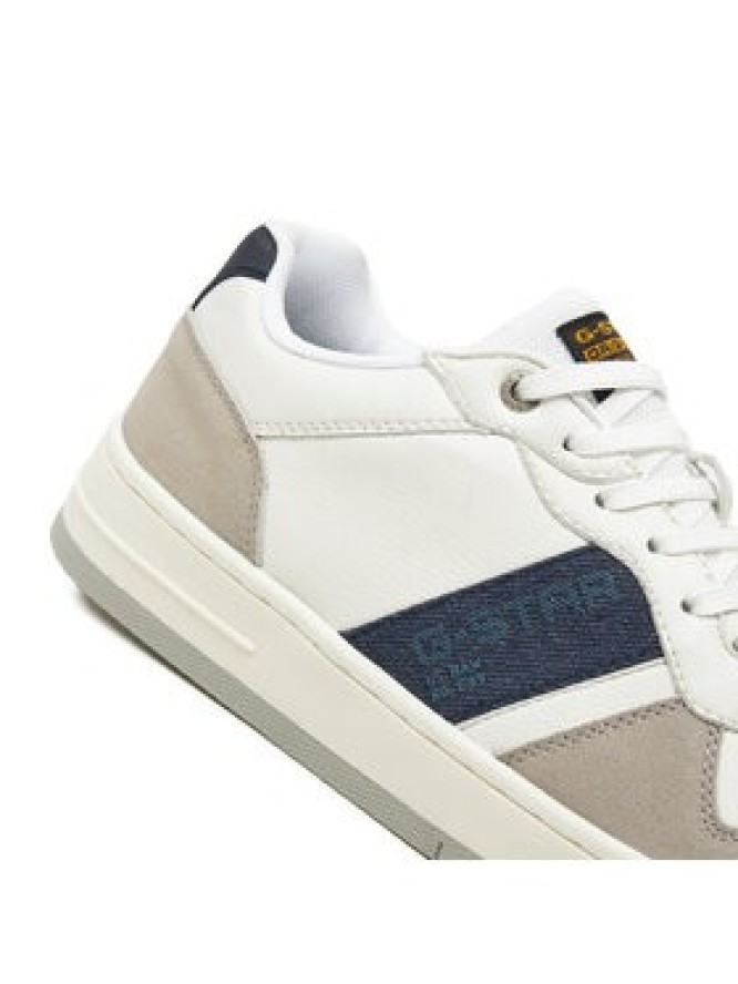 G-Star Raw Sneakersy Brend Lea Dnm M 2412 070501 Biały