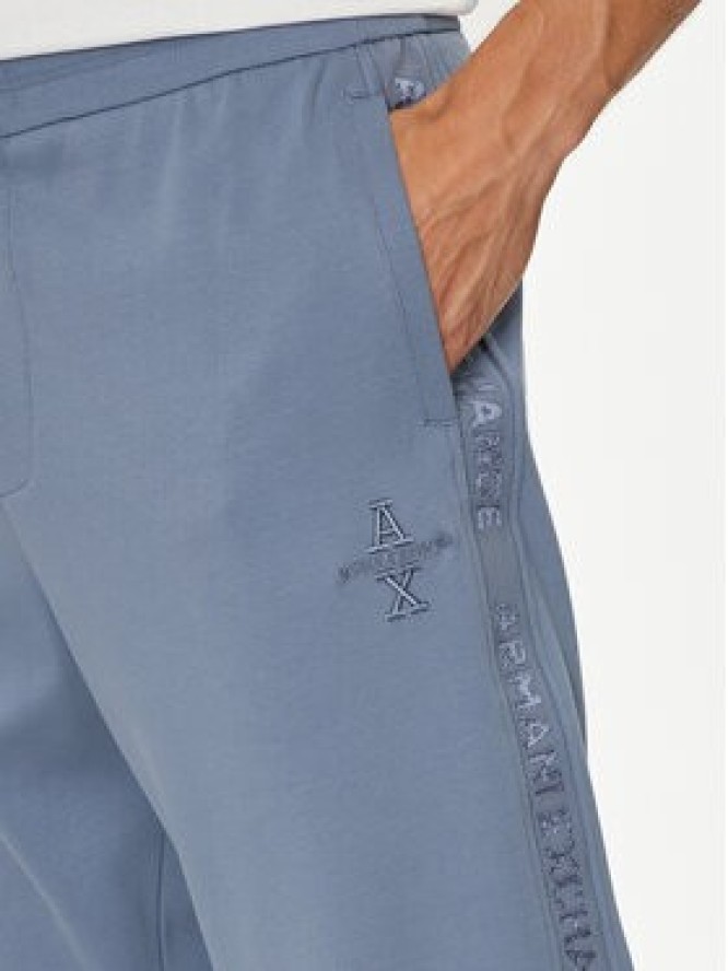 Armani Exchange Spodnie dresowe 6DZPLC ZJNNZ 15DU Niebieski Regular Fit