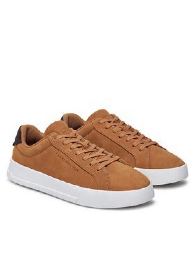 Tommy Hilfiger Sneakersy Th Court Winter Nubuck FM0FM05302 Brązowy