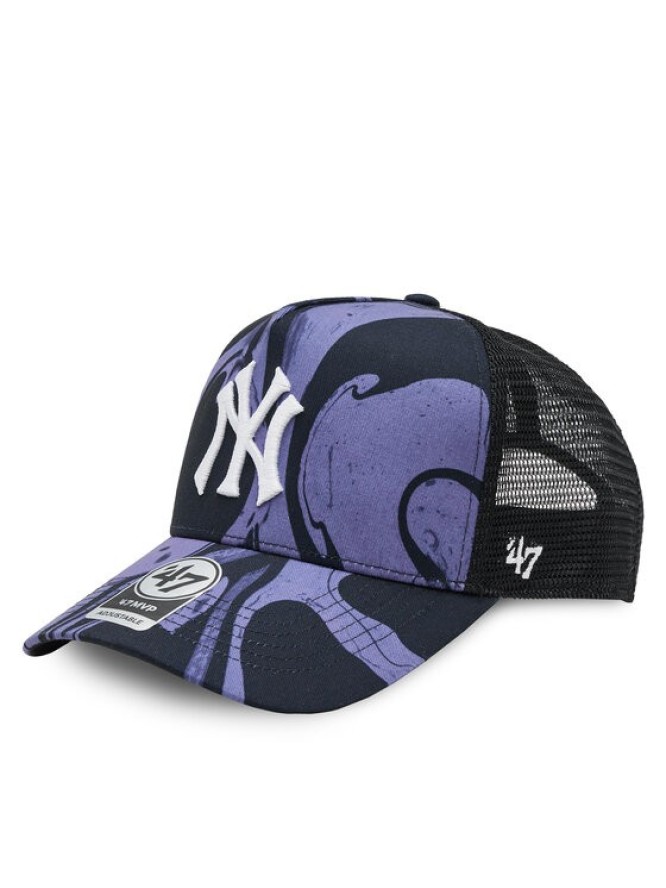 47 Brand Czapka z daszkiem Mlb New York Yankees Enamel Twist Mesh '47 Mvp Dt B-ENLDT17PTP-PP Fioletowy