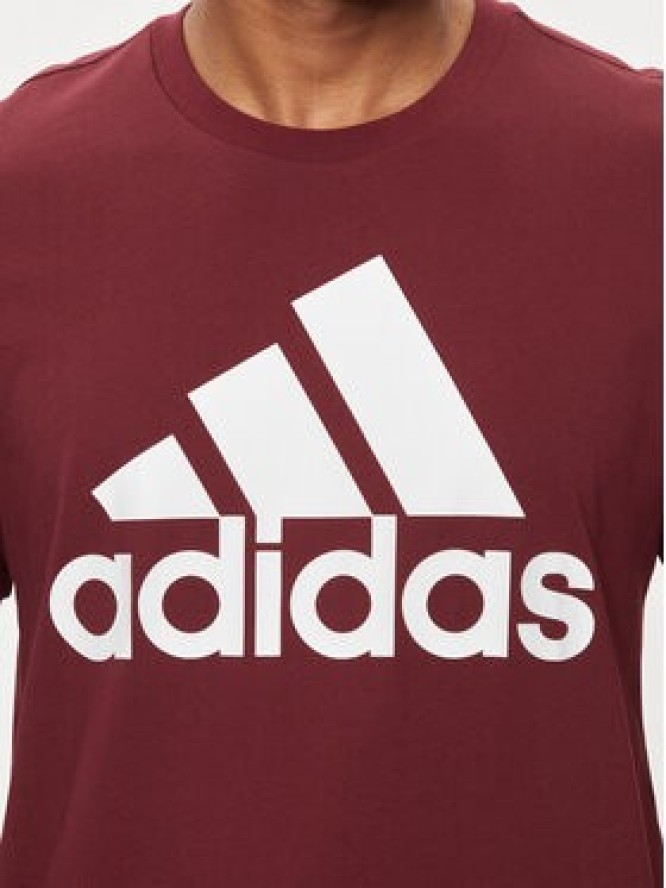 adidas T-Shirt Essentials IS1301 Bordowy Regular Fit