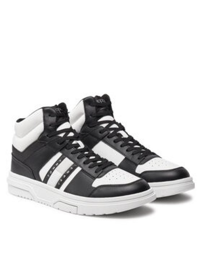 Tommy Jeans Sneakersy The Brooklyn Mix Mat Mid EM0EM01458 Czarny