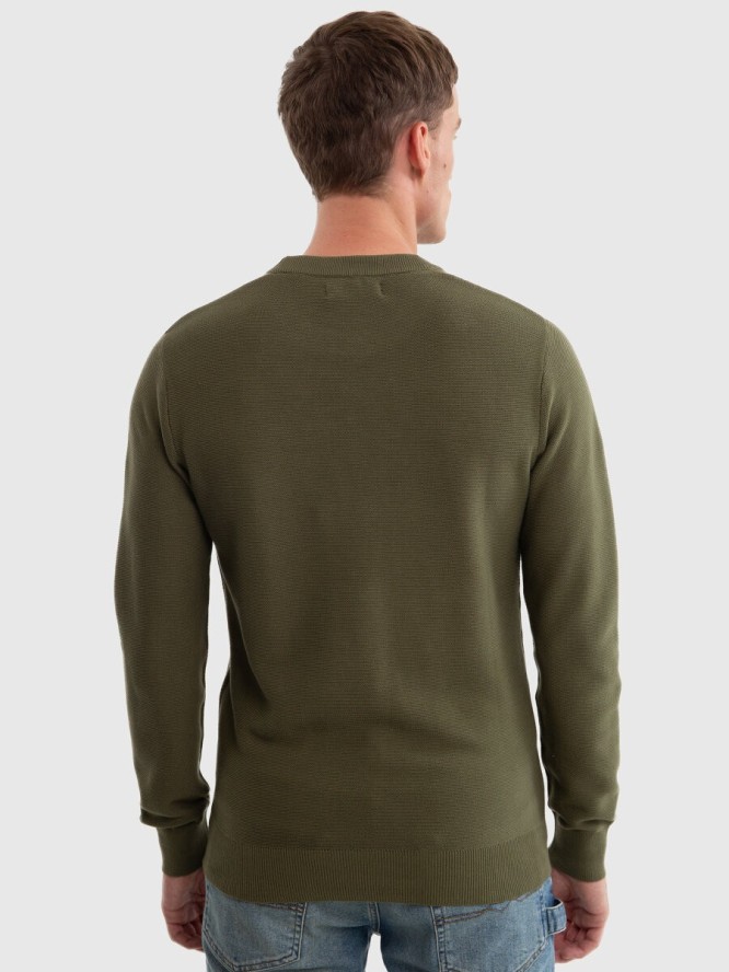 Sweter męski bawełniany khaki Raidat 303