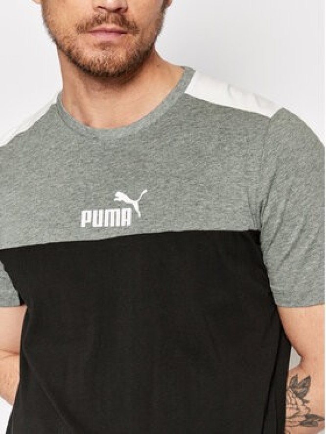 Puma T-Shirt Ess+Block 847426 Czarny Regular Fit