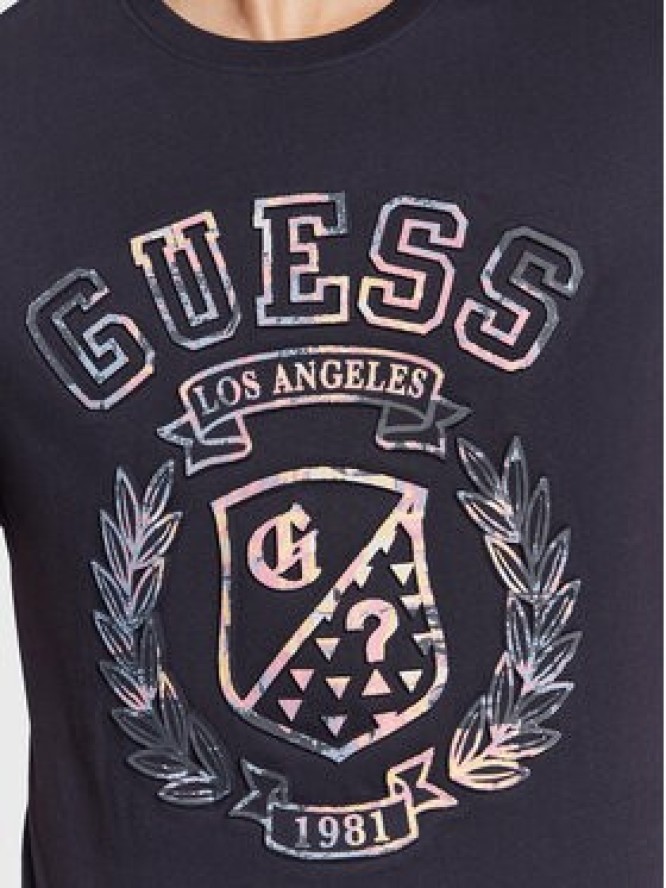 Guess T-Shirt M3RI03 I3Z14 Granatowy Slim Fit