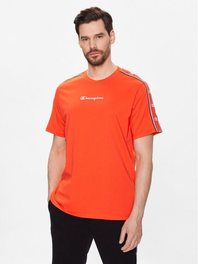 Champion T-Shirt 218472 Pomarańczowy Regular Fit