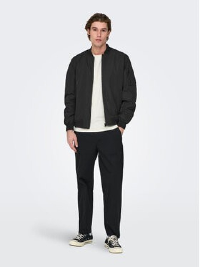 Only & Sons Kurtka bomber Joshua 22023287 Czarny Regular Fit