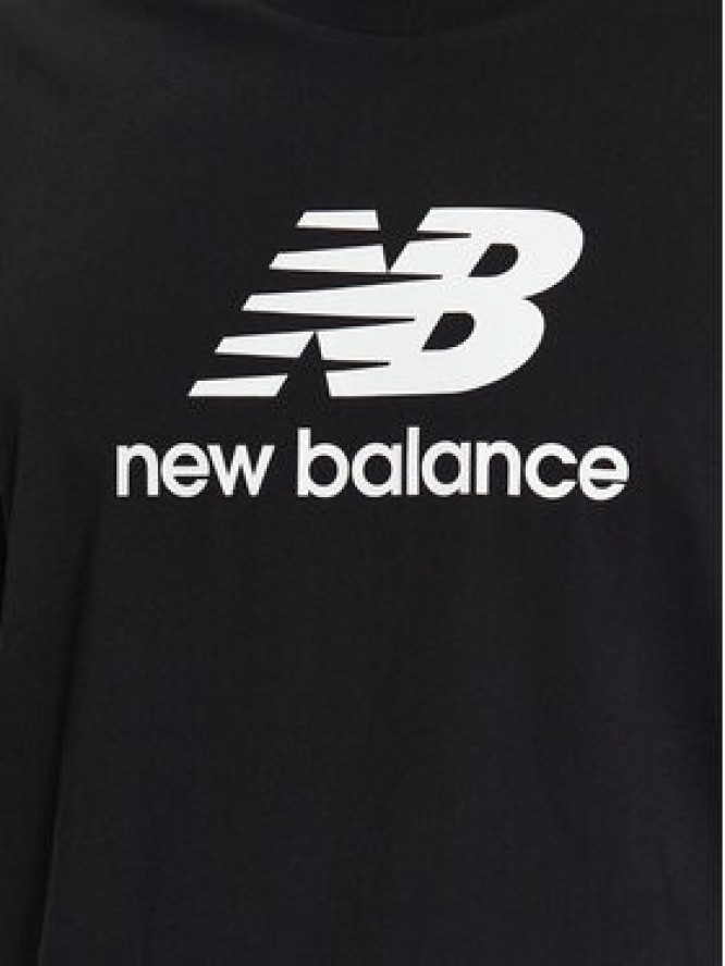 New Balance T-Shirt MT31541 Czarny Relaxed Fit
