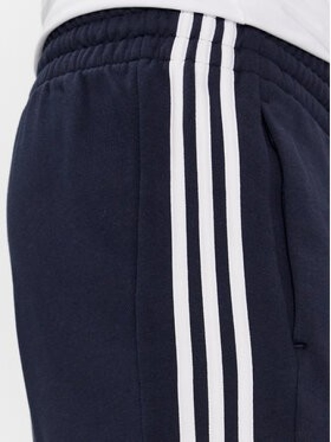 adidas Szorty sportowe Essentials French Terry 3-Stripes Shorts IC9436 Niebieski Regular Fit