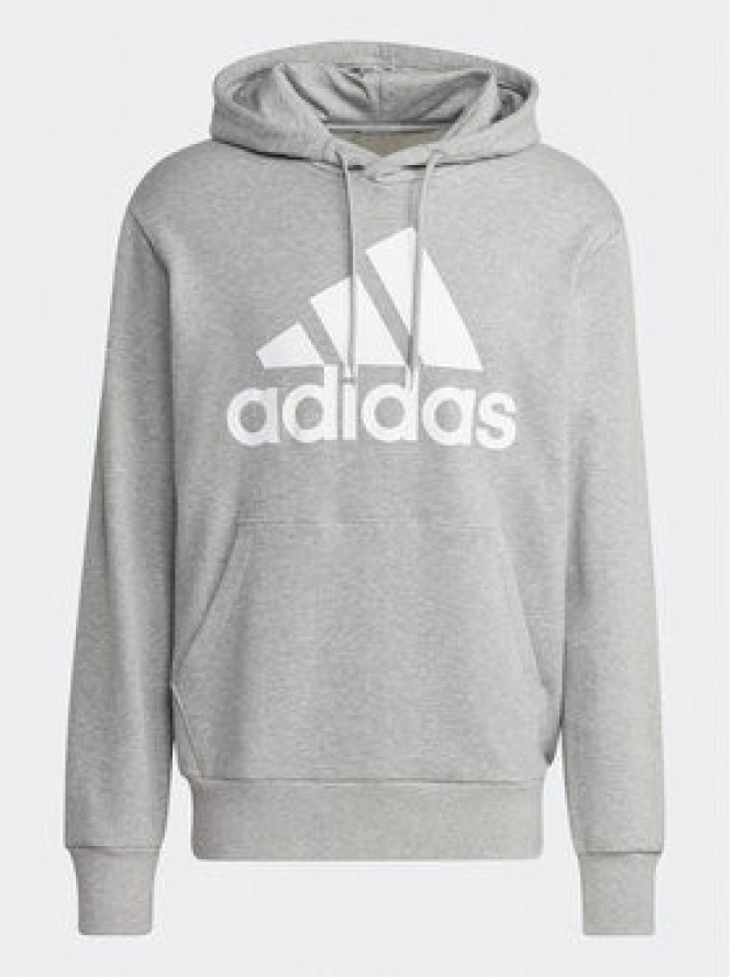 adidas Bluza Essentials French Terry Big Logo IC9364 Szary Regular Fit