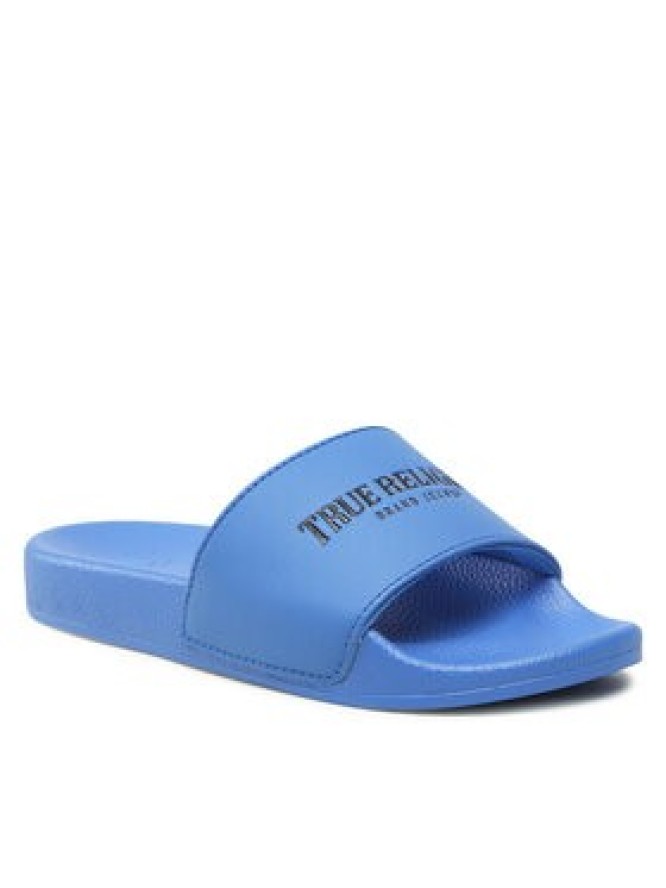 True Religion Klapki TRSLIDE015 Niebieski