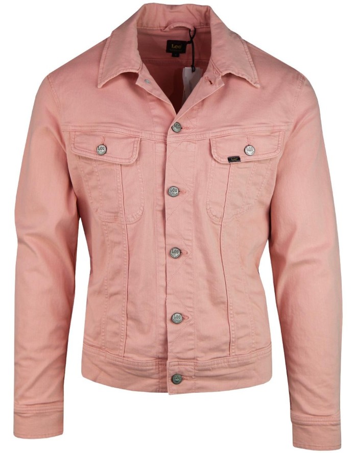 LEE SLIM RIDER MĘSKA KURTKA JEANSOWA PASTEL PINK L89RRN51