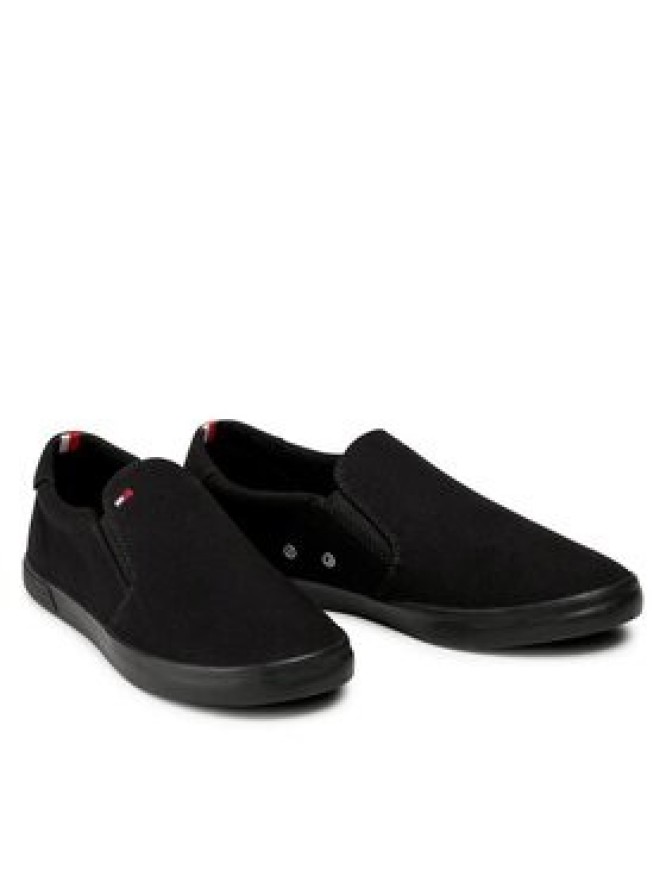 Tommy Hilfiger Tenisówki Iconic Slip On FM0FM00597 Czarny