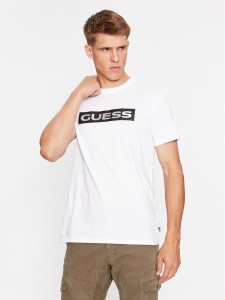 Guess T-Shirt M3BI80 K9RM1 Biały Slim Fit