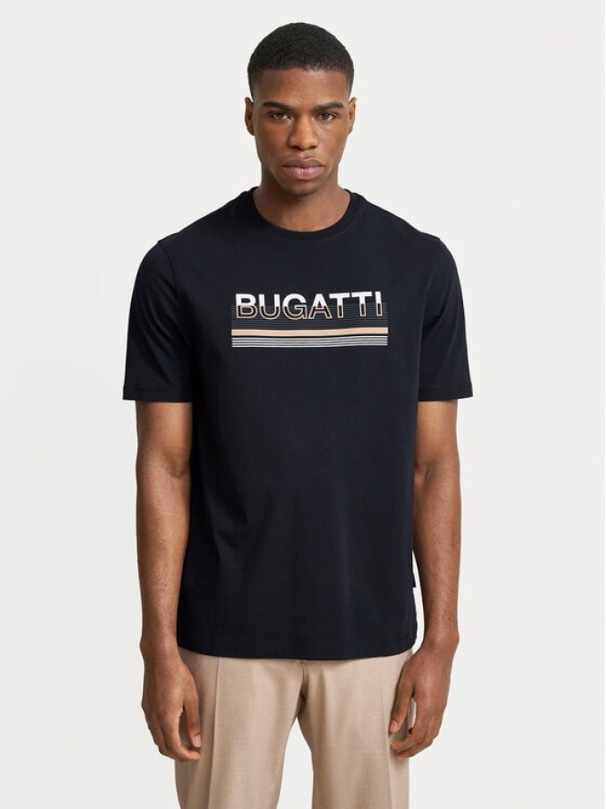 Bugatti T-Shirt 8350-65041B Granatowy Regular Fit