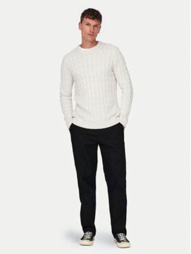 Only & Sons Sweter 22026504 Écru Regular Fit