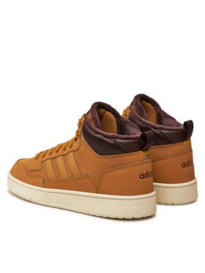 adidas Sneakersy Rapid Court Mid Winterized JR0171 Brązowy