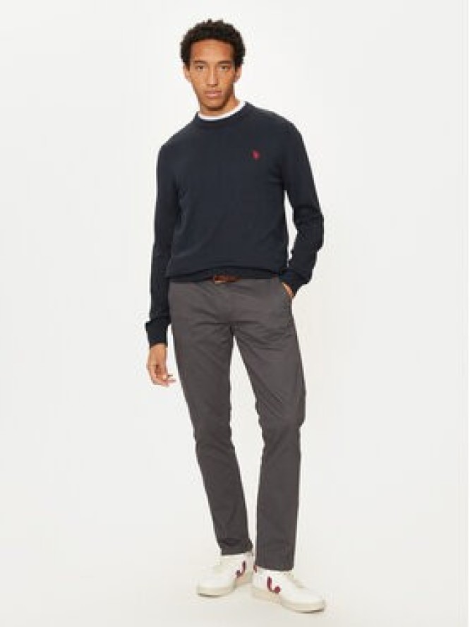 U.S. Polo Assn. Sweter MUP2961 Granatowy Regular Fit