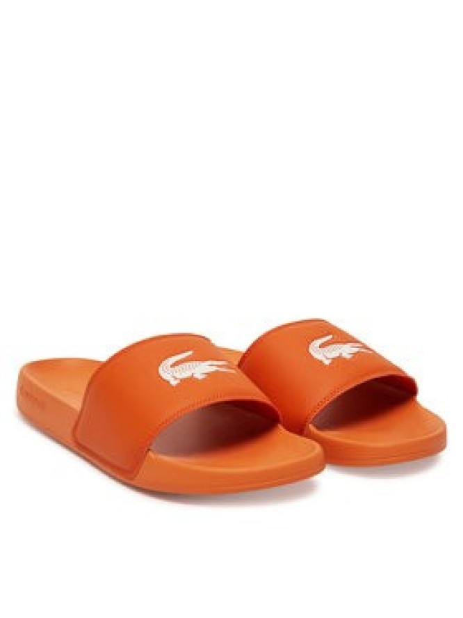 Lacoste Klapki Serve Sliders 7-49CMA0041 Pomarańczowy