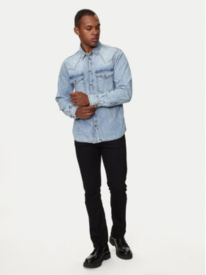 Versace Jeans Couture Koszula jeansowa 76GAL250 Niebieski Regular Fit