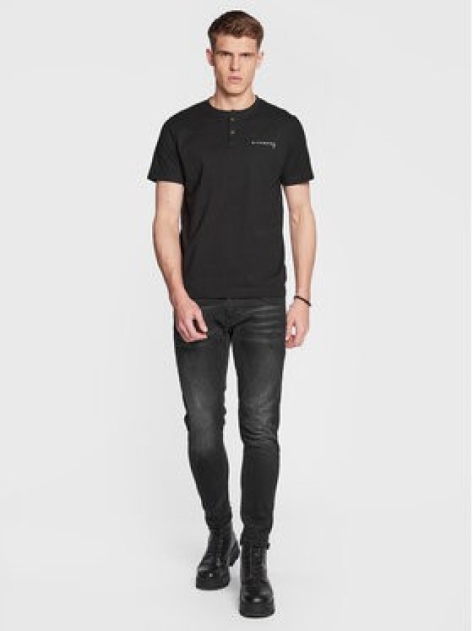 John Richmond T-Shirt UMP23026TS Czarny Regular Fit