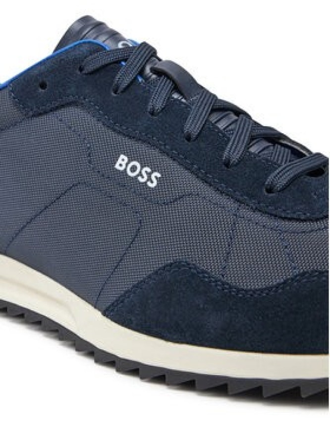 Boss Sneakersy Zayn Lowp Sdtx 50517276 Granatowy