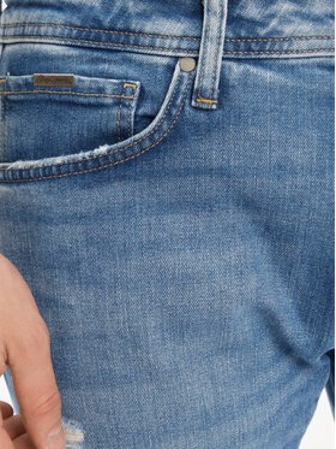 Pepe Jeans Szorty jeansowe Taper Short PM801084RH7 Niebieski Regular Fit