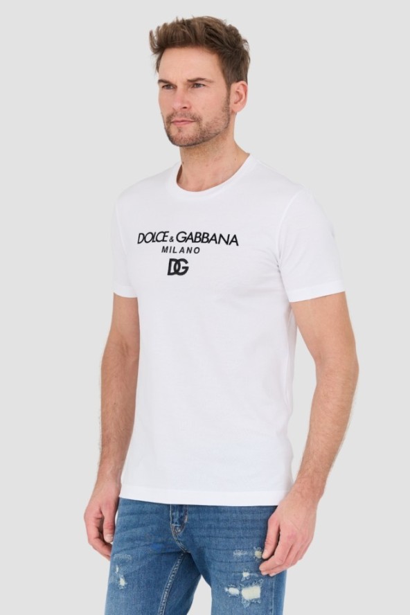 DOLCE AND GABBANA Biały t-shirt