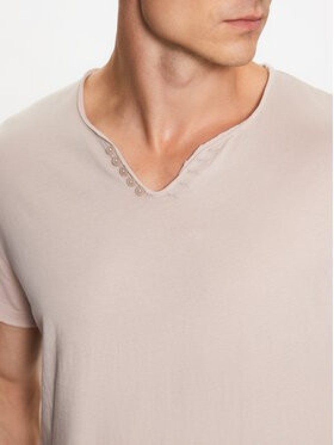 Zadig&Voltaire T-Shirt Monastir JMTN00228 Beżowy Regular Fit