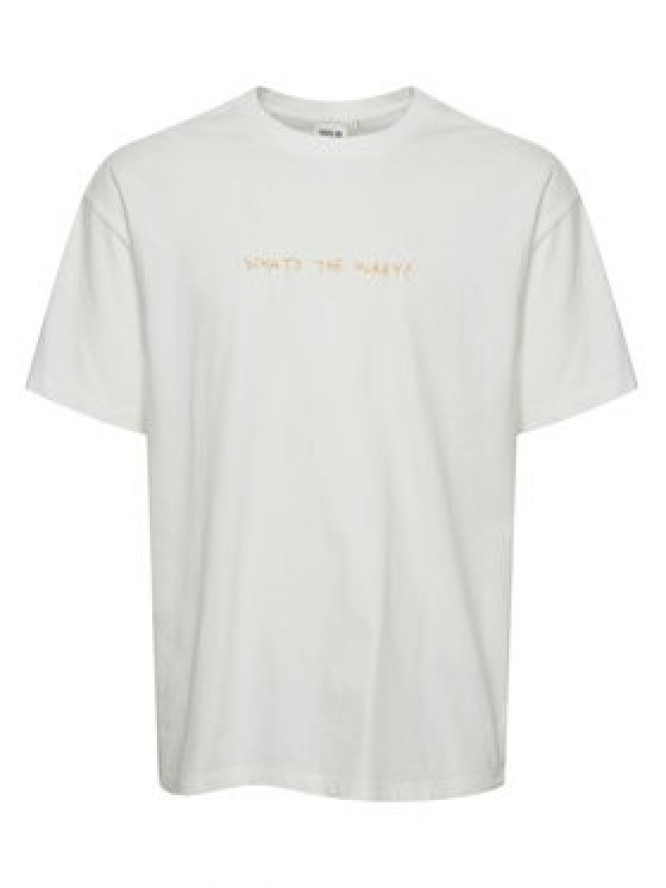 Solid T-Shirt 21108030 Biały Regular Fit