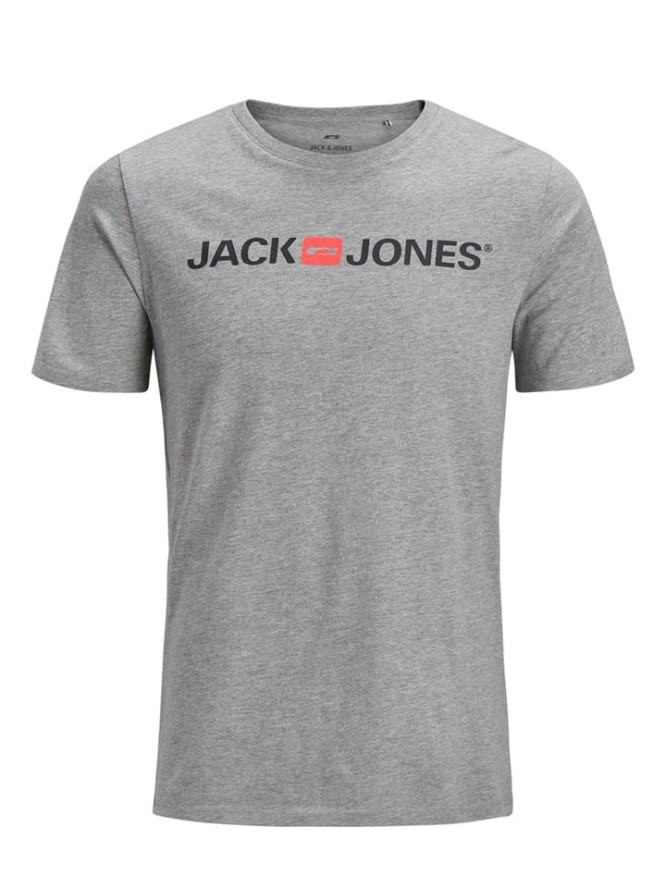 Jack & Jones Koszulka "JJECORP" w kolorze szarym rozmiar: M