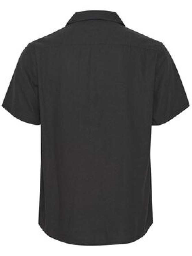 Solid Koszula 21107606 Czarny Regular Fit