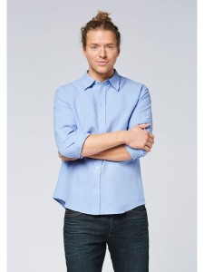 Chiemsee Lniana koszula "Mallet" - Regular fit - w kolorze błękitnym rozmiar: M
