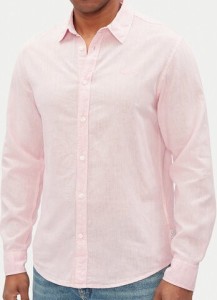 Pepe Jeans Koszula Arnau PM308844 Różowy Regular Fit