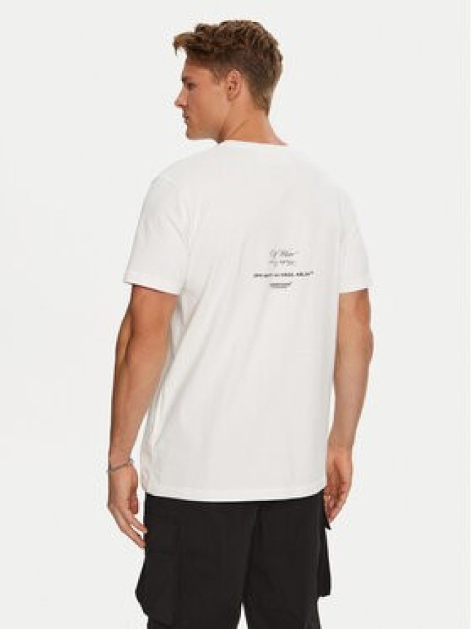 Off-White T-Shirt OMAA027G198770120188 Biały Regular Fit