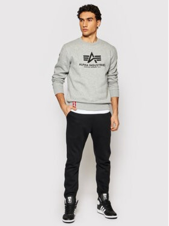 Alpha Industries Bluza Basic Sweater 178302 Szary Regular Fit